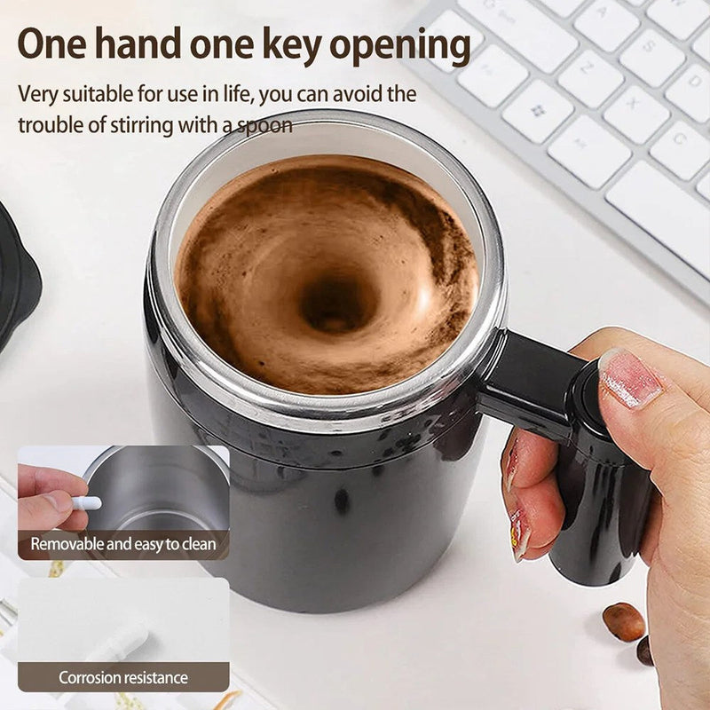 Self-Stirring Mug - AutoBlend-Black-State of Style