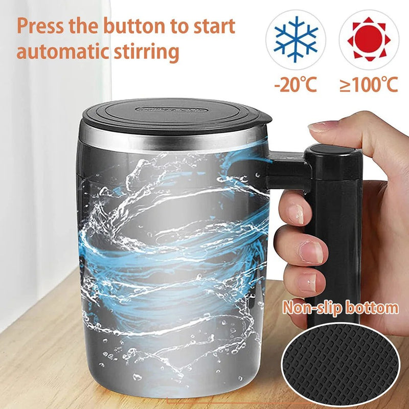 Self-Stirring Mug - AutoBlend-Black-State of Style