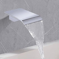Sensor Wall Tap with Waterfall Outlet – Fluxis-Chromium-State of Style