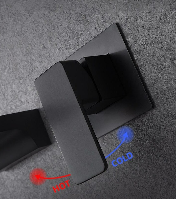 Sensor Wall Tap with Waterfall Outlet – Fluxis-Chromium-State of Style