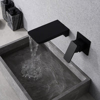 Sensor Wall Tap with Waterfall Outlet – Fluxis-Chromium-State of Style