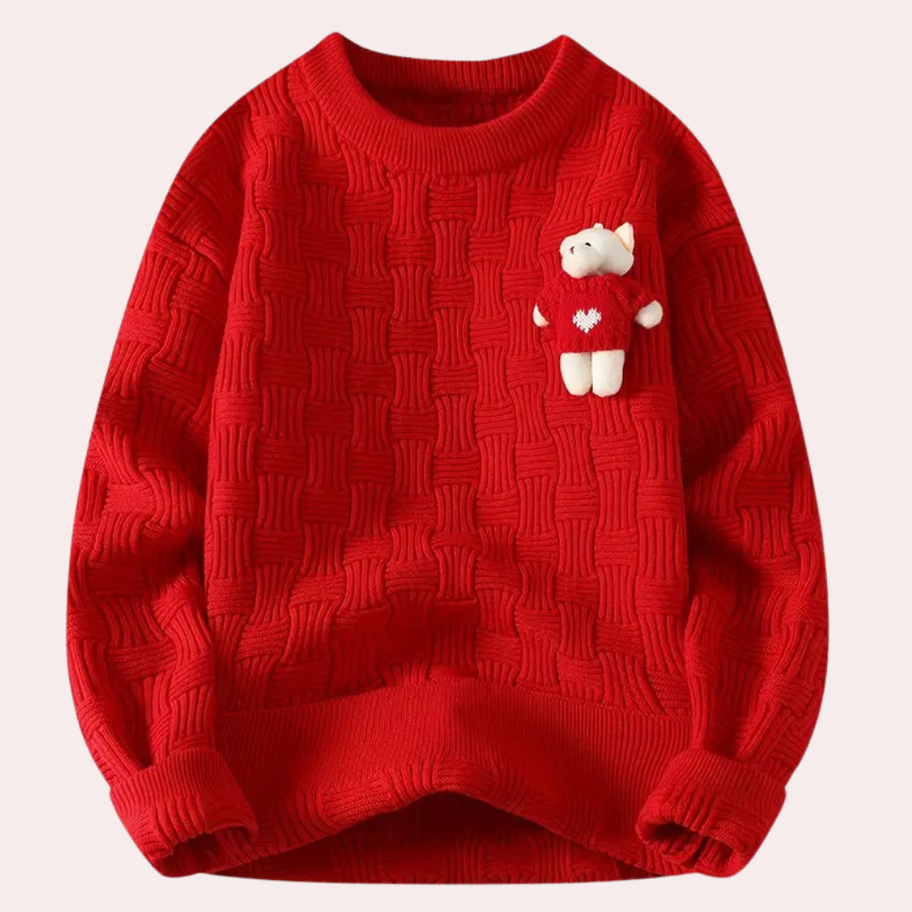 Sera - Comfy Women's Sweater with Bear-XS-State of Style