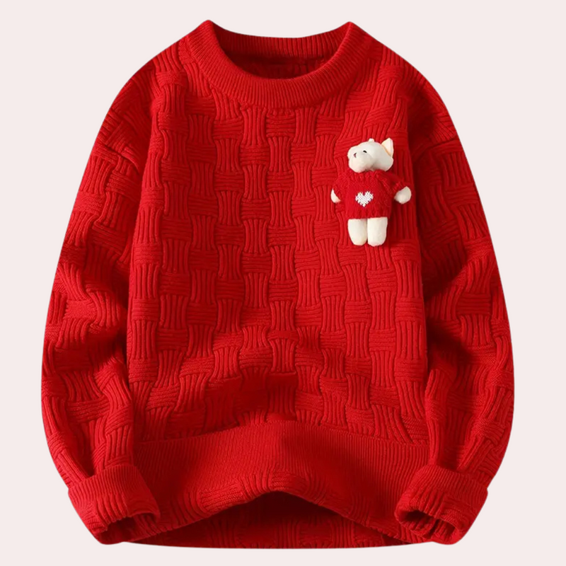Sera - Comfy Women's Sweater with Bear-XS-State of Style