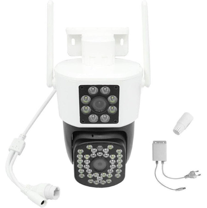 Set of 2 Security Cameras with Dual Lens – DualGuard Max 2-Pack-State of Style