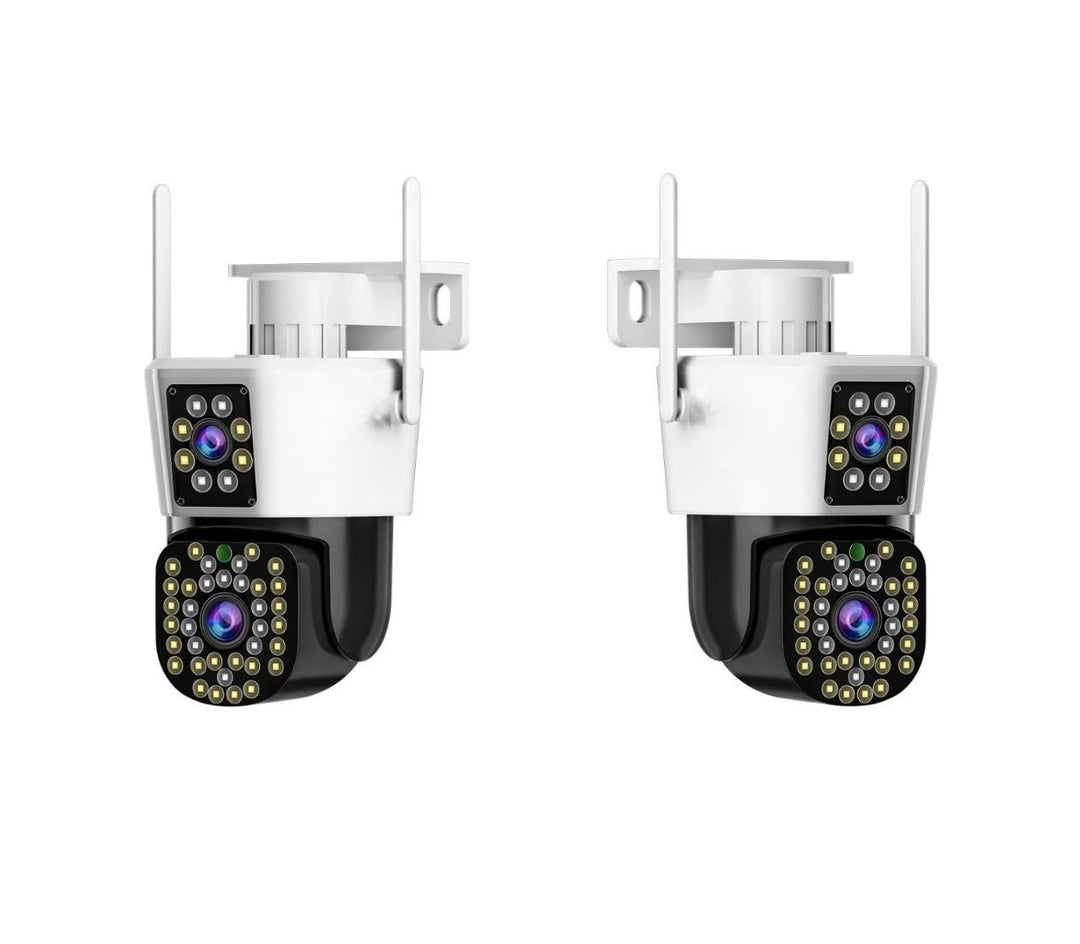 Set of 2 Security Cameras with Dual Lens – DualGuard Max 2-Pack-State of Style