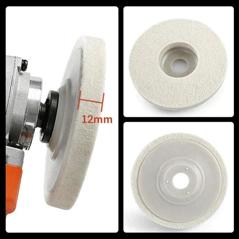 Set of 3 Wool Polishing Discs – Polistra-State of Style