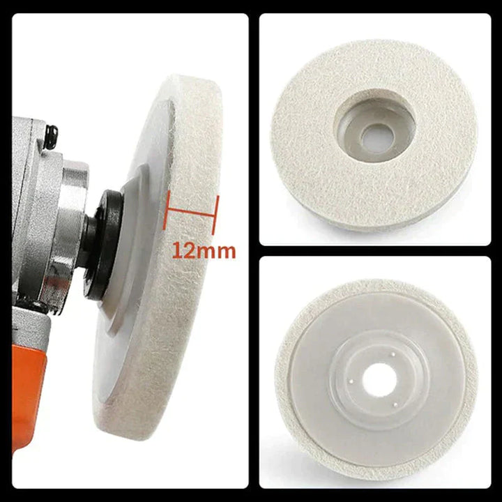 Set of 3 Wool Polishing Discs – Polistra-State of Style