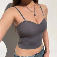 Set of 4 Breezy Tank Tops with Built-in Bandeau Bra - Tiana-S-State of Style