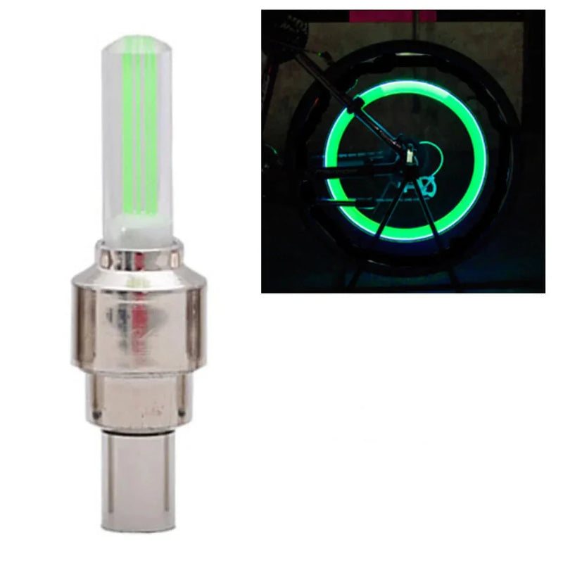 Set of 4 LED Valve Caps – GlowRims-Green-State of Style
