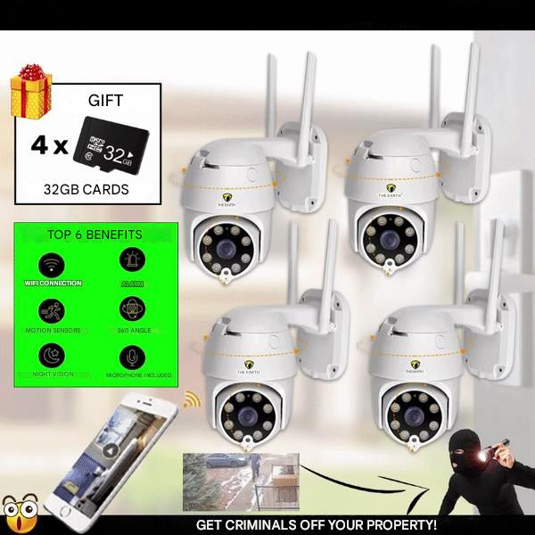 Set of 4 Smart WiFi Security Cameras – SmartCam Set 4X-State of Style