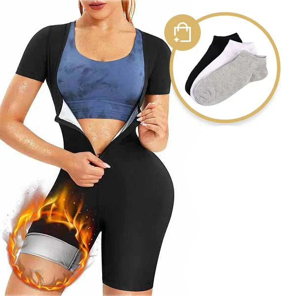 Shapewear Alina | Neoprene sauna suit for waist, belly and legs-Sauna package Alina + 3 pairs of bamboo socks-S-State of Style