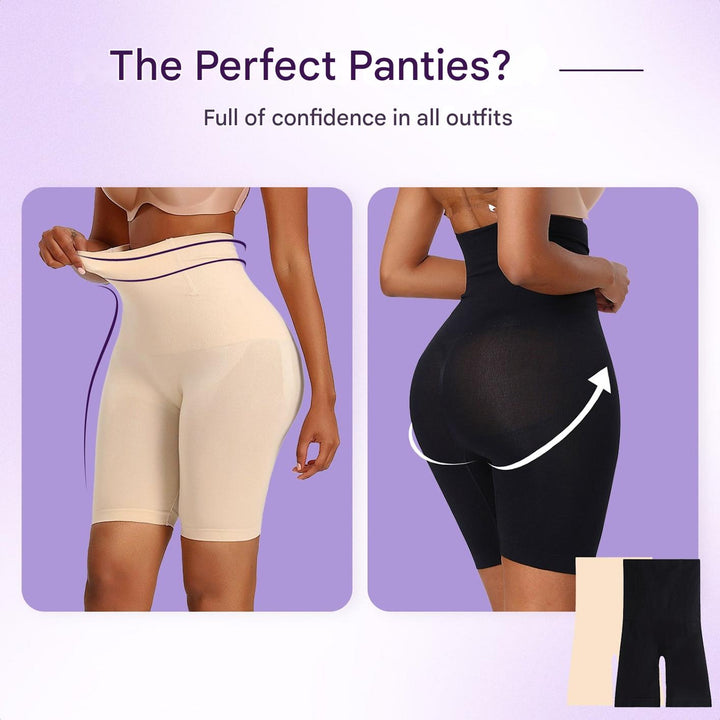 Shaping High Waist Shorts – ShapeLuxe-Black-S-State of Style