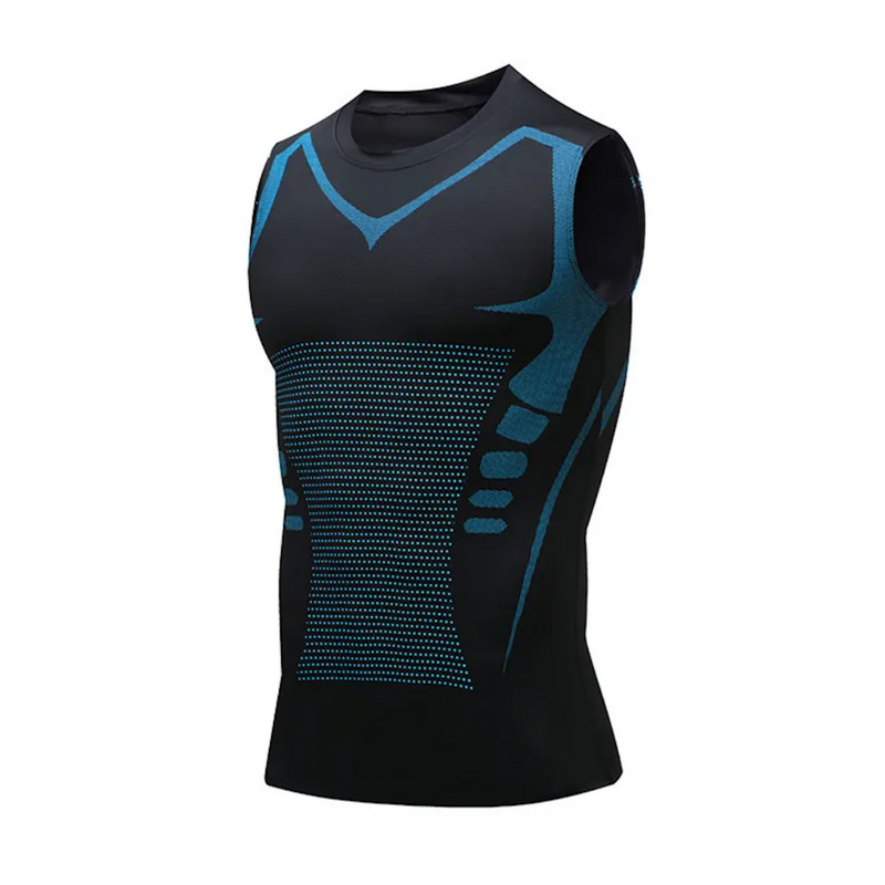 Shaping Vest - CoreSculpt-Black/Blue-S -50–60 kg-State of Style