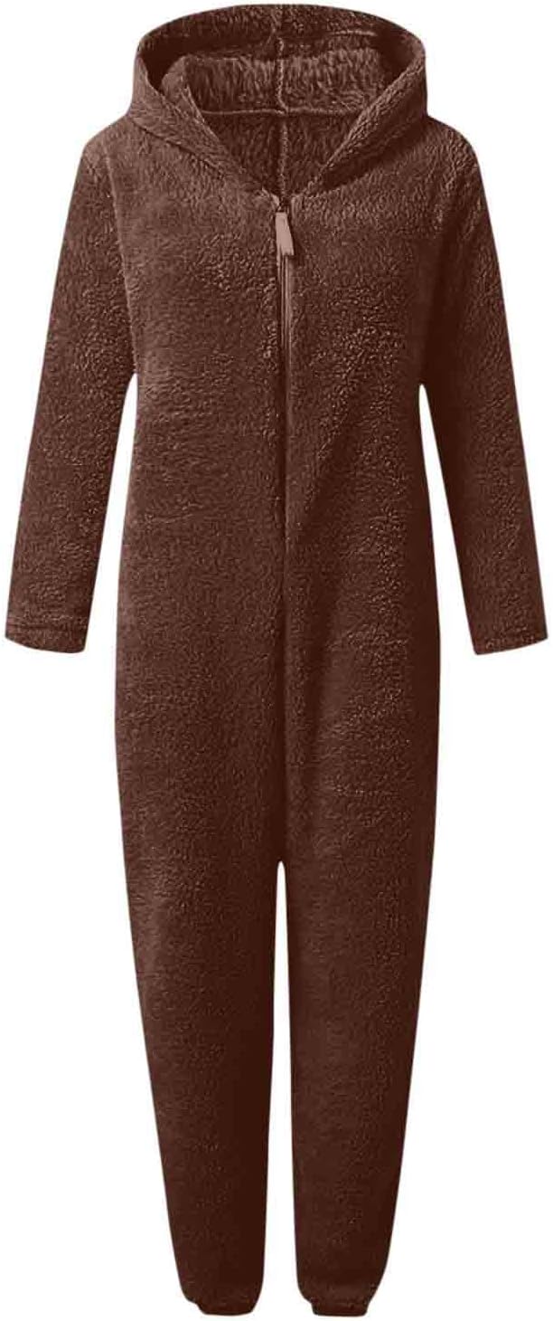 Sherpa Fuzzy Onesie with Hood - CozyCat-Olive green-S-State of Style