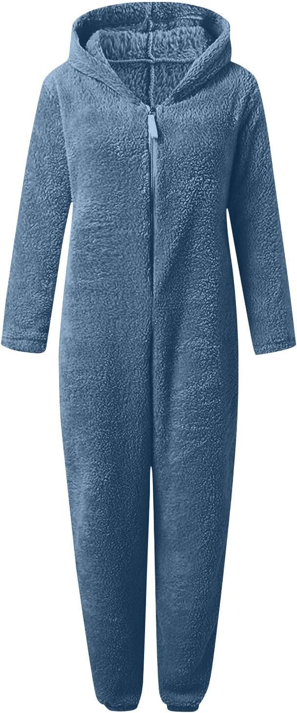 Sherpa Fuzzy Onesie with Hood - CozyCat-Olive green-S-State of Style