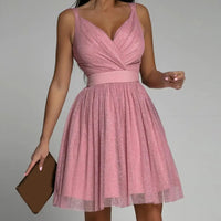 Shimmering Sequin Party Dress - Seraphina-Pink-XS-State of Style