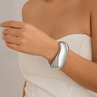Shiny Cross Bracelet - Celina-Silver-State of Style