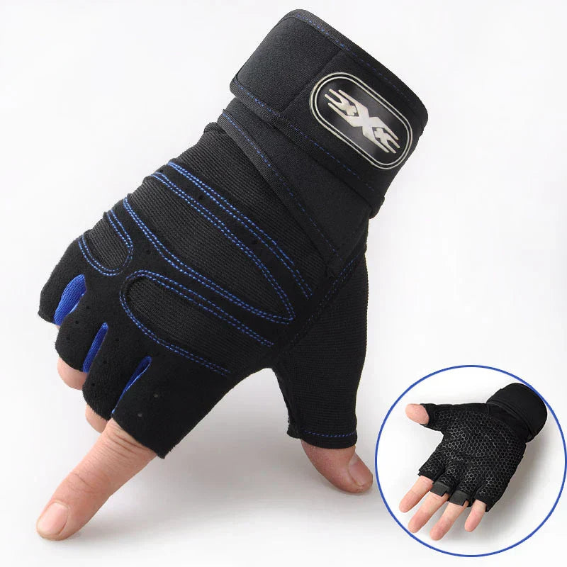 Shock-resistant and Supportive Gym Gloves - FitFlex-Black-S-State of Style