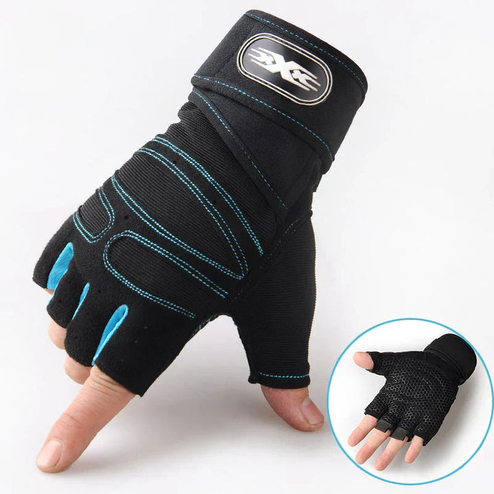 Shock-resistant and Supportive Gym Gloves - FitFlex-Black-S-State of Style
