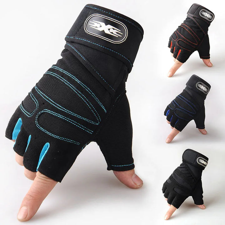Shock-resistant and Supportive Gym Gloves - FitFlex-Black-S-State of Style
