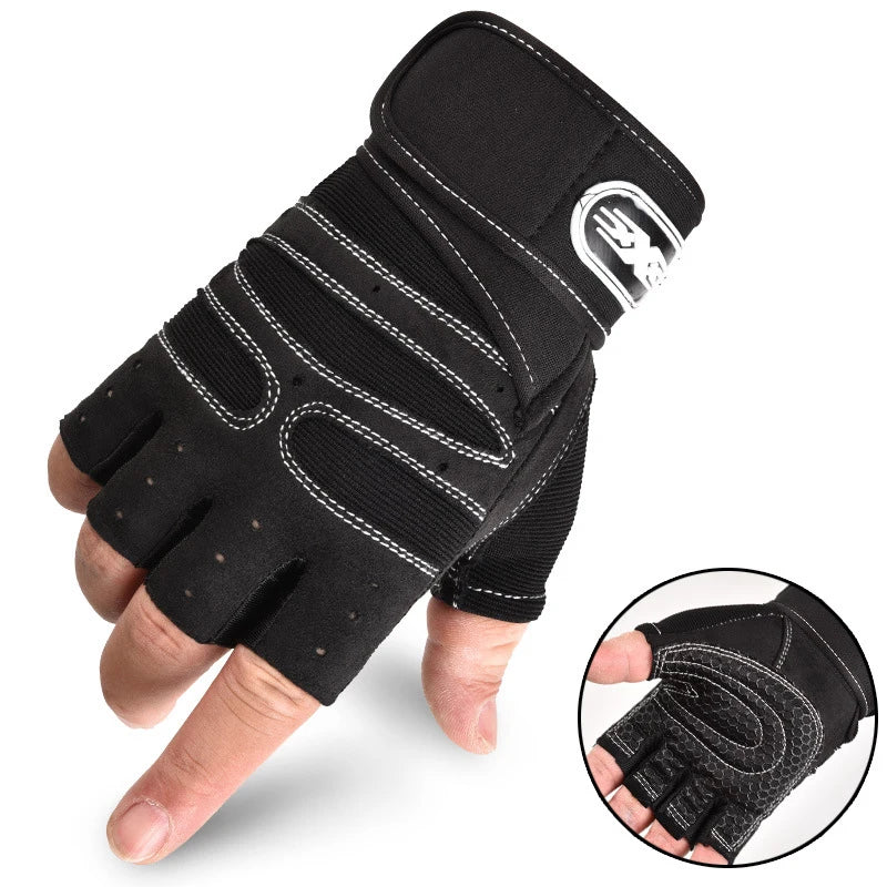Shock-resistant and Supportive Gym Gloves - FitFlex-White-S-State of Style