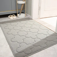 Shoe Scraper Doormat with Moroccan Design - Kasbana-Gray 01-50cm x 80cm-State of Style