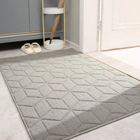 Shoe Scraper Doormat with Moroccan Design - Kasbana-Grey 02-50cm x 80cm-State of Style