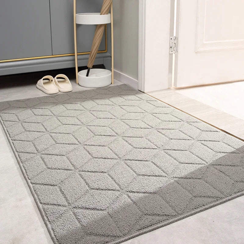 Shoe Scraper Doormat with Moroccan Design - Kasbana-Grey 02-50cm x 80cm-State of Style