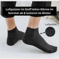 Short Bamboo Socks - BambooFeet-1 Pair (+1 Free)-Black-38-41-State of Style