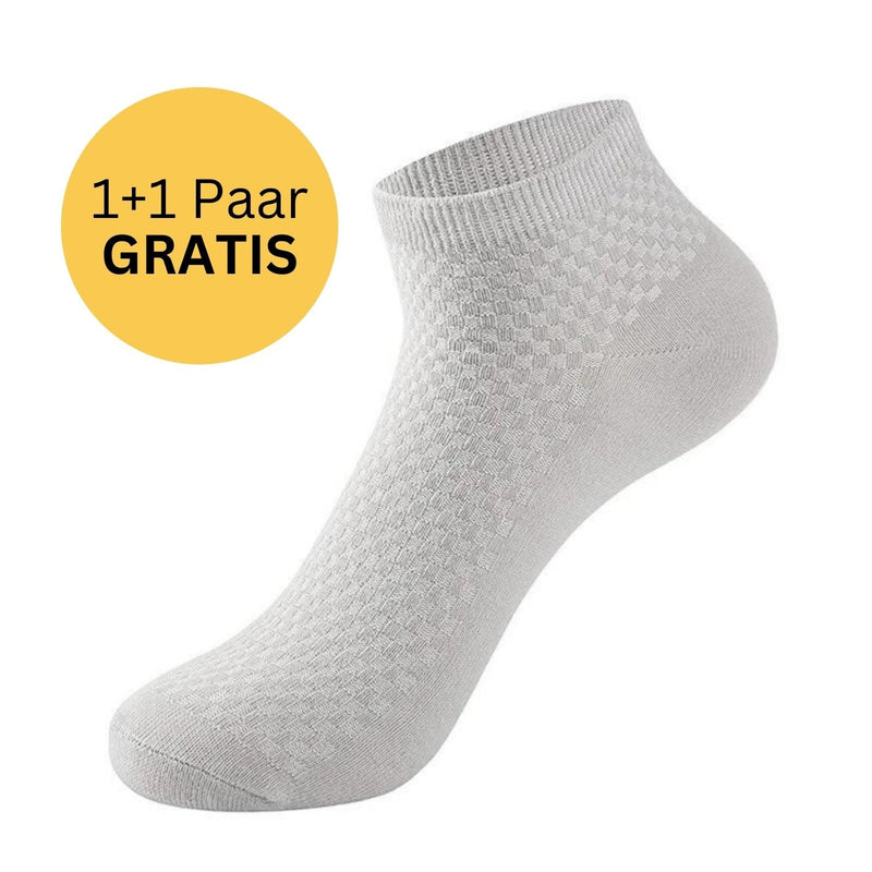 Short Bamboo Socks - BambooFeet-1 Pair (+1 Free)-Black-38-41-State of Style