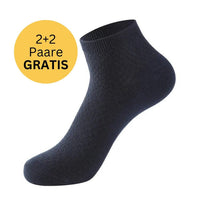 Short Bamboo Socks - BambooFeet-2 Pairs (+2 Free)-Dark Blue-38-41-State of Style