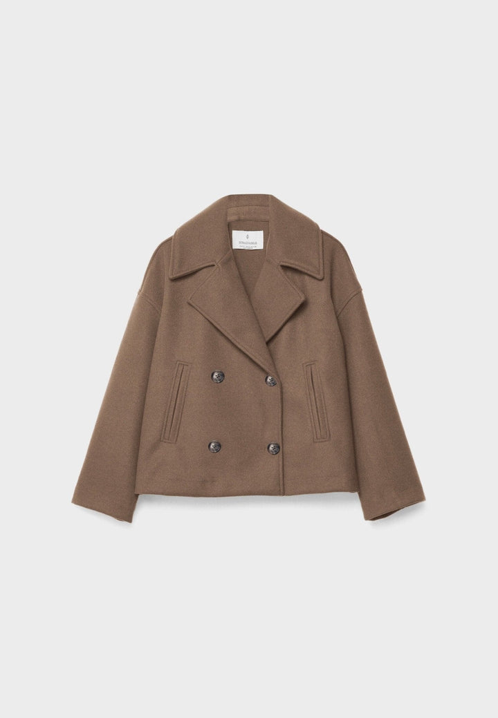 Autumn short jacket in double-breasted style – Clara