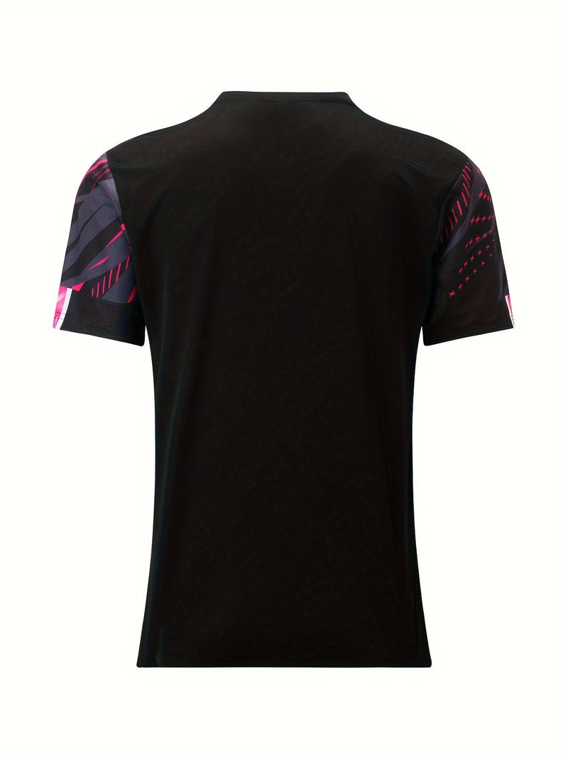 Short-sleeve shirt with striped pattern summer style men's look - Timo (1+1 FREE)-Red-S-State of Style