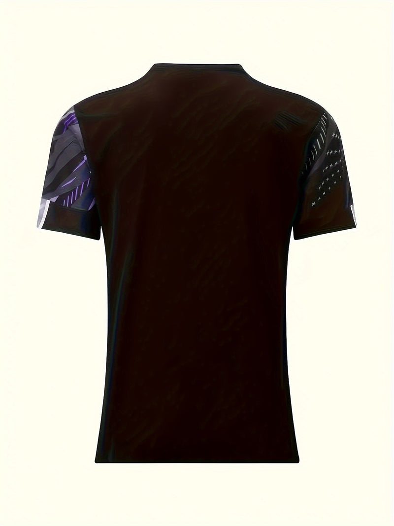 Short-sleeve shirt with striped pattern summer style men's look - Timo (1+1 FREE)-Red-S-State of Style