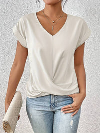 Short-Sleeved Women's T-Shirt – Romy-S-White-State of Style