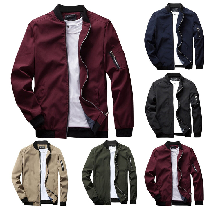 Short Summer Jacket for Men - Orion-Olive green-M-State of Style
