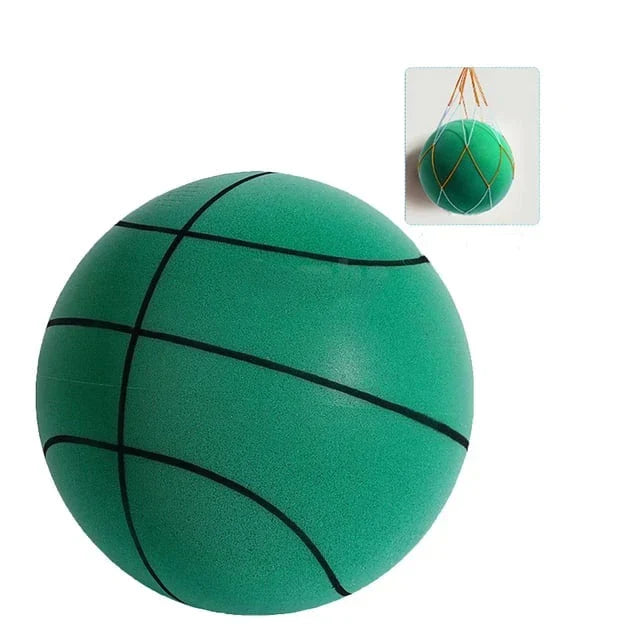 Silent Basketball for Noiseless Training and Fun - SilentBounce-Green-18.01 cm-State of Style