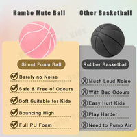 Silent Basketball for Noiseless Training and Fun - SilentBounce-Orange-18.01 cm-State of Style
