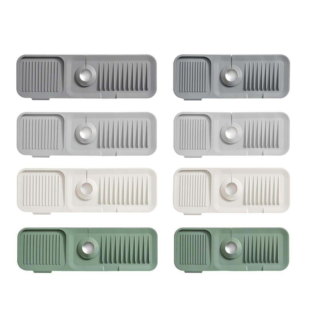 Silicone Draining Mat with Self-Drainage – DripGuard-White-Small-State of Style