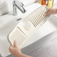 Silicone Draining Mat with Self-Drainage – DripGuard-White-Small-State of Style