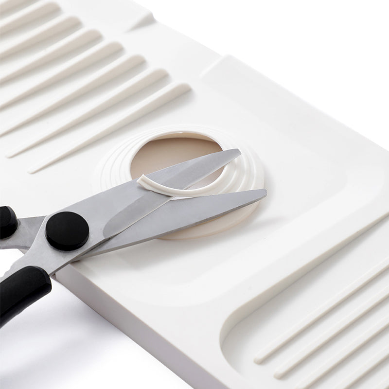 Silicone Draining Mat with Self-Drainage – DripGuard-White-Small-State of Style