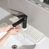 Silicone Draining Mat with Self-Drainage – DripGuard-White-Small-State of Style