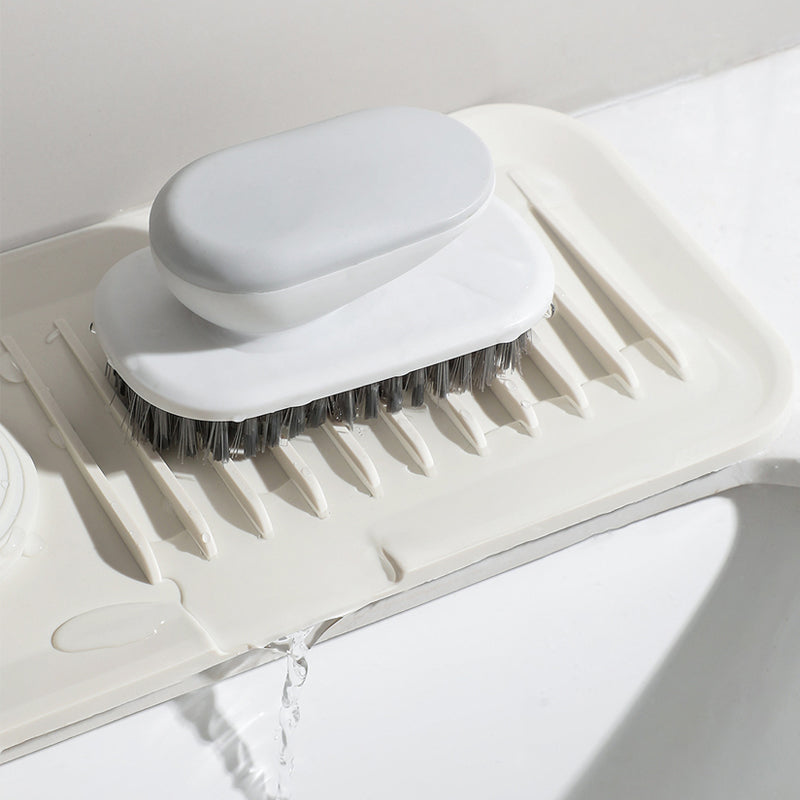 Silicone Draining Mat with Self-Drainage – DripGuard-White-Small-State of Style