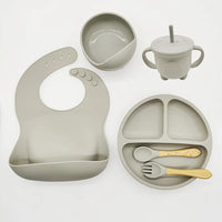 Silicone Feeding Set for Babies - TinyBites-Pink-State of Style