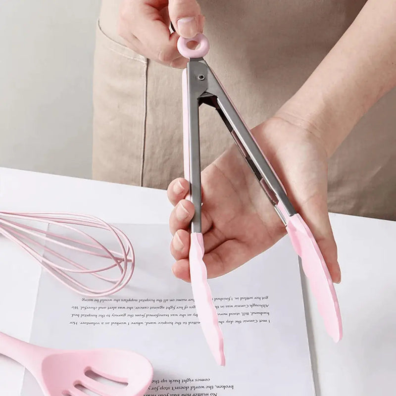 Silicone Kitchen Utensil Set - FlexiChef-Pink-State of Style