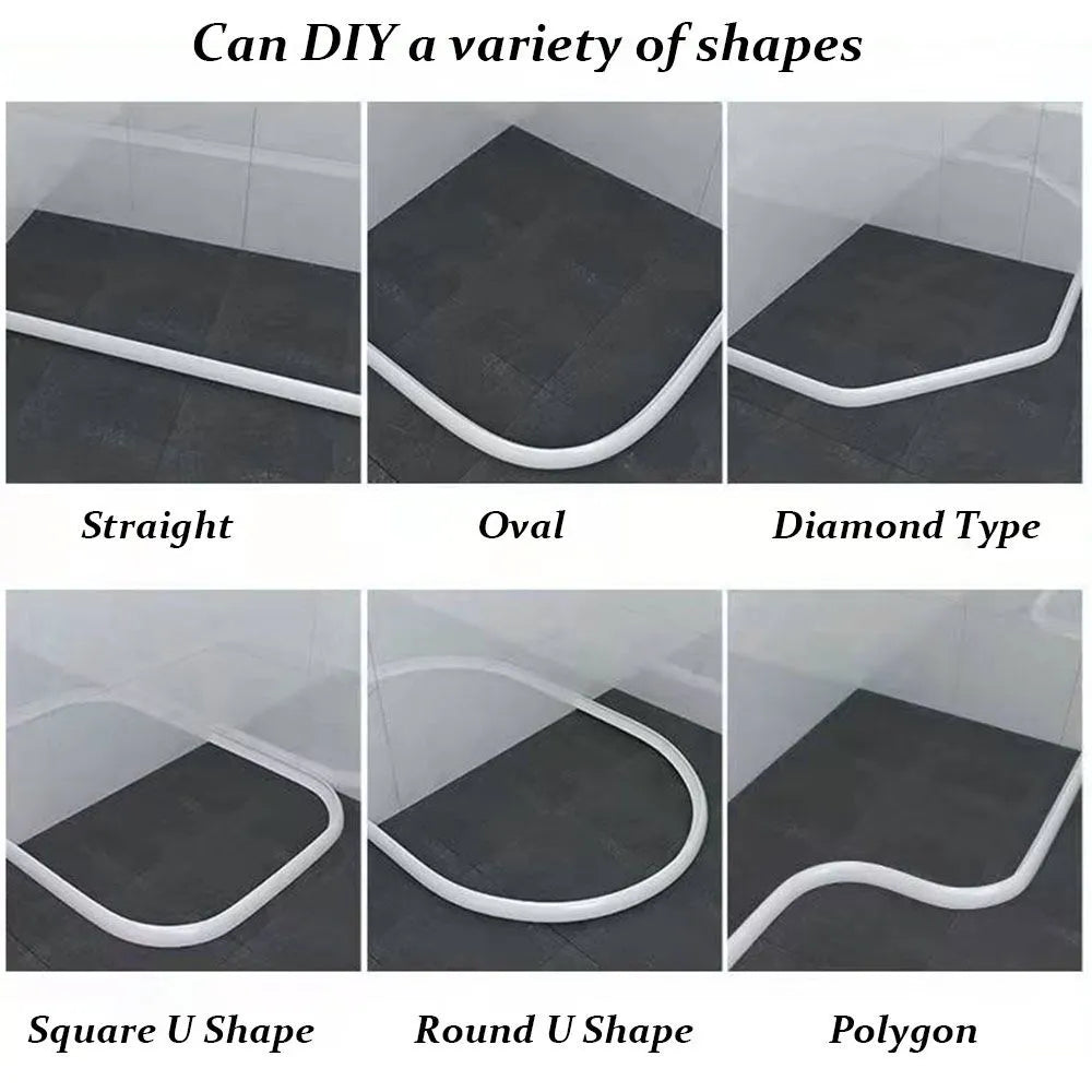 Silicone Shower Barrier - DryGuard-1 Metre-White-State of Style