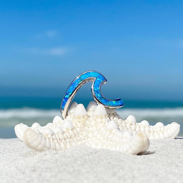Silver Sea Wave Ring - Ondina-5-State of Style