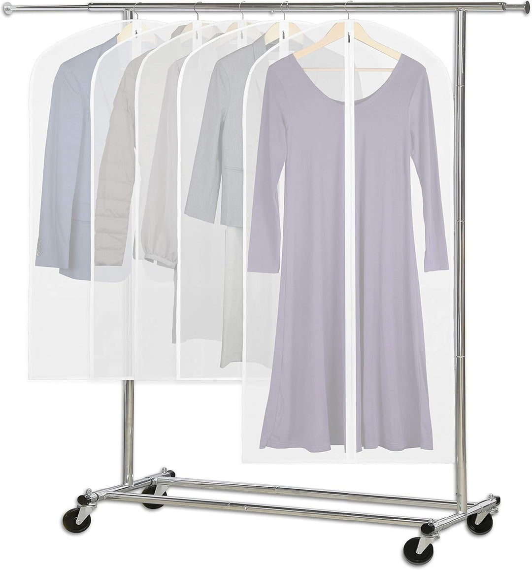 Clear Full-Length Garment Covers – 10-Pack Suit & Dress Storage Bags