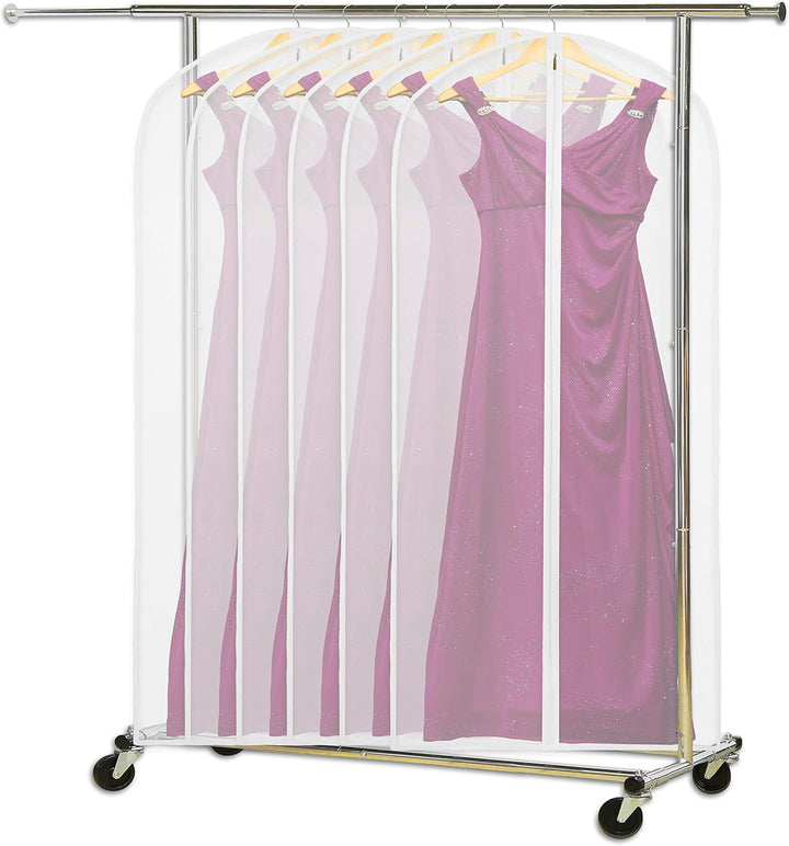 Clear Full-Length Garment Covers – 10-Pack Suit & Dress Storage Bags