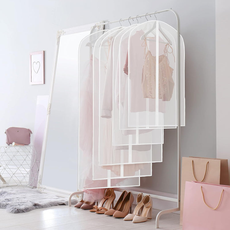 Clear Full-Length Garment Covers – 10-Pack Suit & Dress Storage Bags